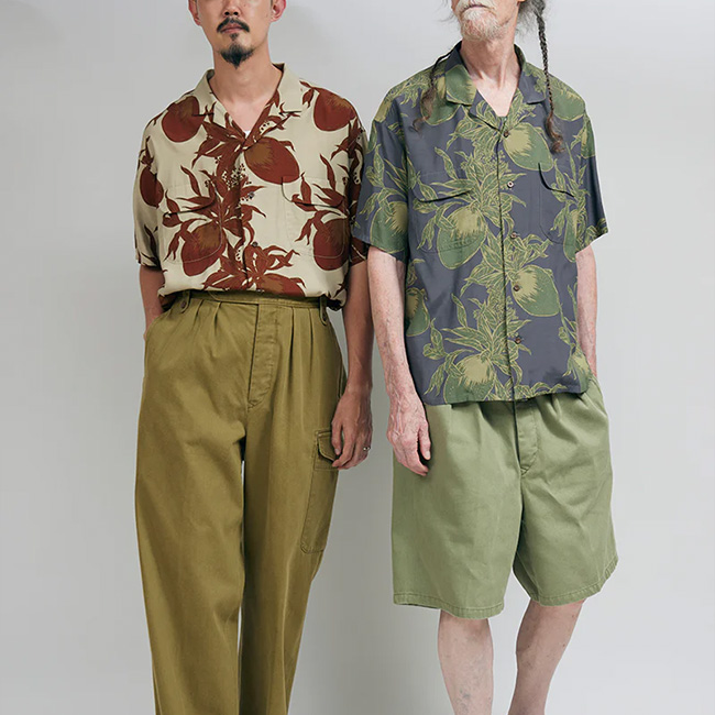 【美品】　NIGEL CABOURN オープンカラーシャツ　　ビハールマンゴ 楽天市場】[SALE] Nigel Cabourn ナイジェルケーボン レーヨン