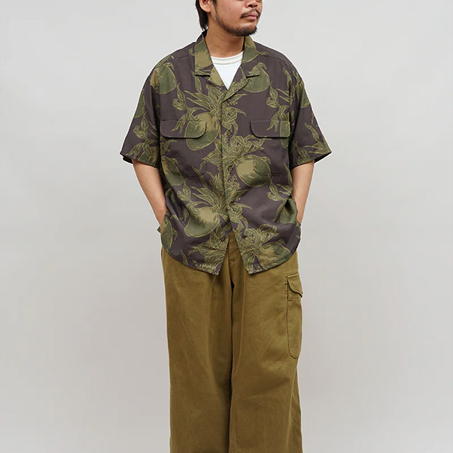 NIGEL CABOURN セール ナイジェルケーボン オープンカラーシャツ