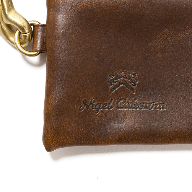 ケース　牛革　Nigel Cabourn NIGEL CABOURN（ナイジェルケーボン） コインケースピートレーベル