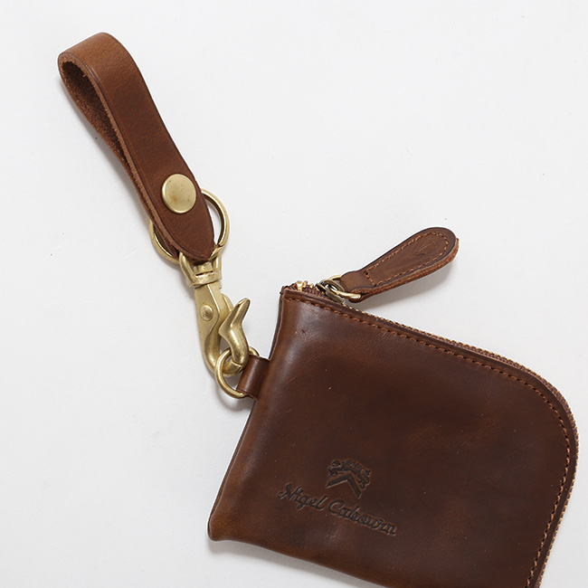 ケース　牛革　Nigel Cabourn NIGEL CABOURN ナイジェルケーボン コインケースピートレーベル 8051