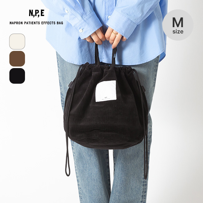 N P E NAPRON PATIENTS EFFECTS BAG コーデュロイペイシェントバッグ M