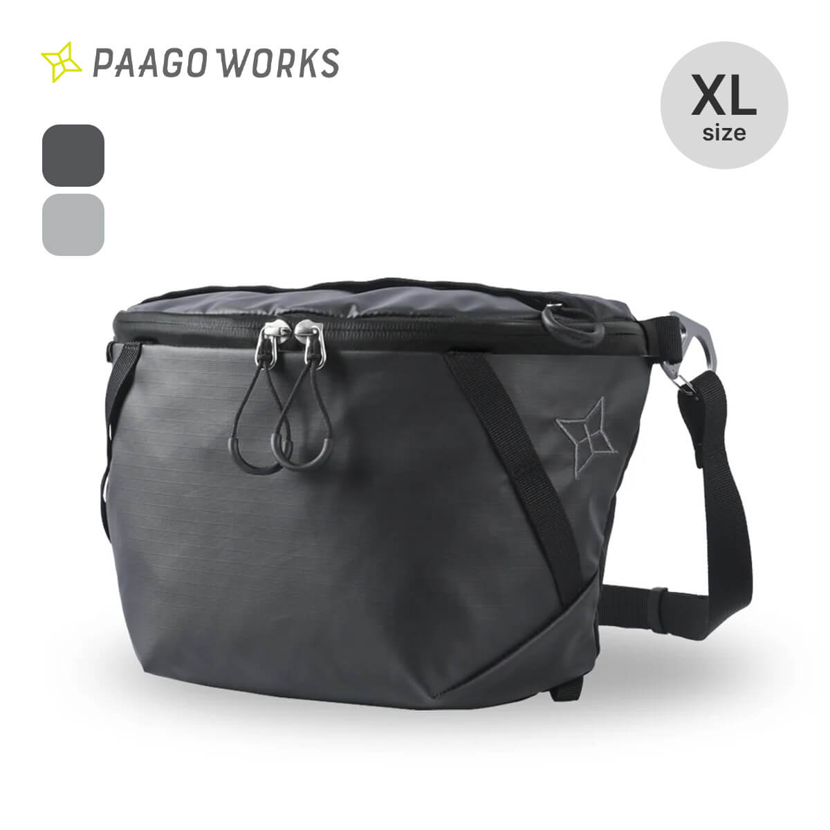 美品✨ PAAGO WORKS SWITCH M ウエストバッグ ブラック PAAGO WORKS(パーゴワークス) SWITCH M スイッチ ショルダーバッグ