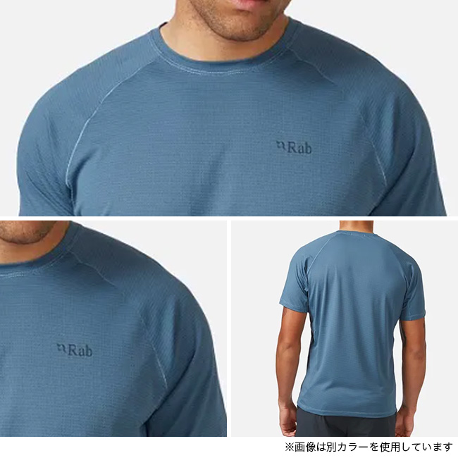Rab ラブ ソニックTee メンズ QBL-01 軽量 速乾 消臭 吸汗