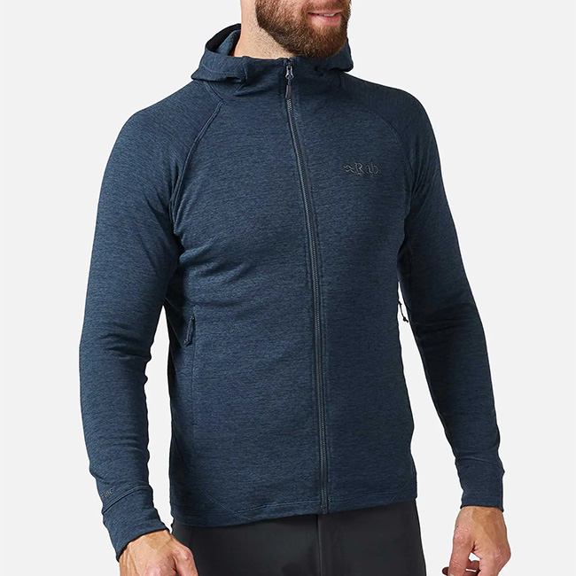 Rab ラブ ネクサスフーディー QFF-70 ミッドレイヤー パーカー