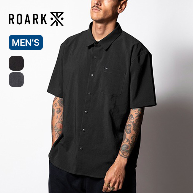 ROARK ロアーク　半袖シャツ　XL ROARK REVIVAL ロアークリバイバル デルタクイックドライSS