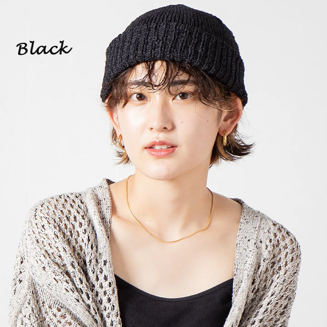 ROOP TOKYO ニット帽 ニットキャップ ビッグシルエット ラメ