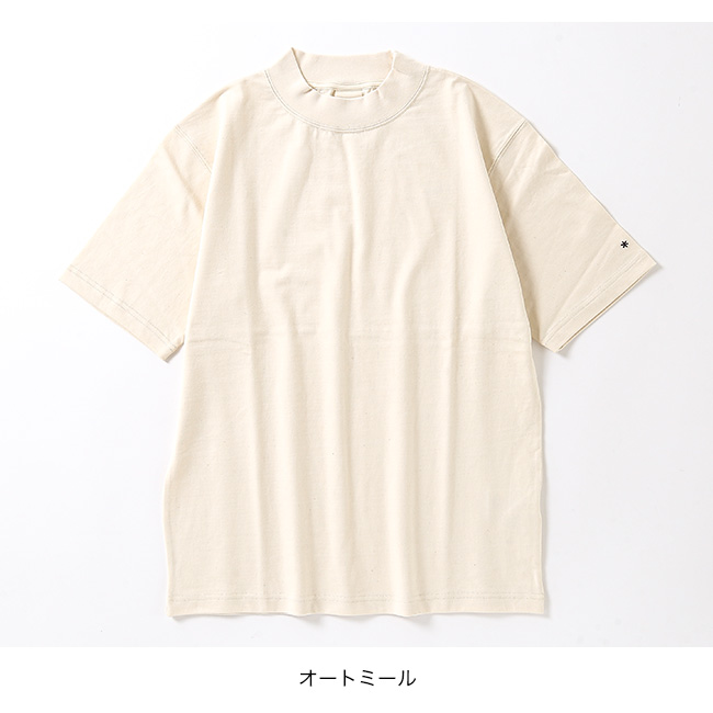 snow peak（スノーピーク） リサイクルコットンモックネックTシャツ