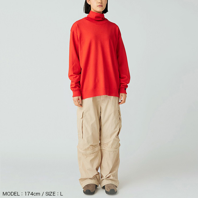 snow peak（スノーピーク） ウォッシャブルウールクルーネックニット