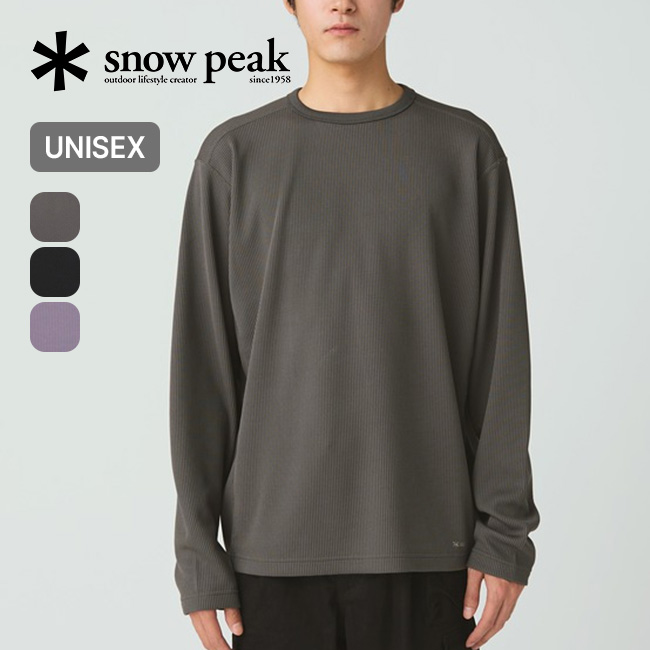 snow peak（スノーピーク） ドライサーマルL/S Tシャツ SW-25AU011 Dry