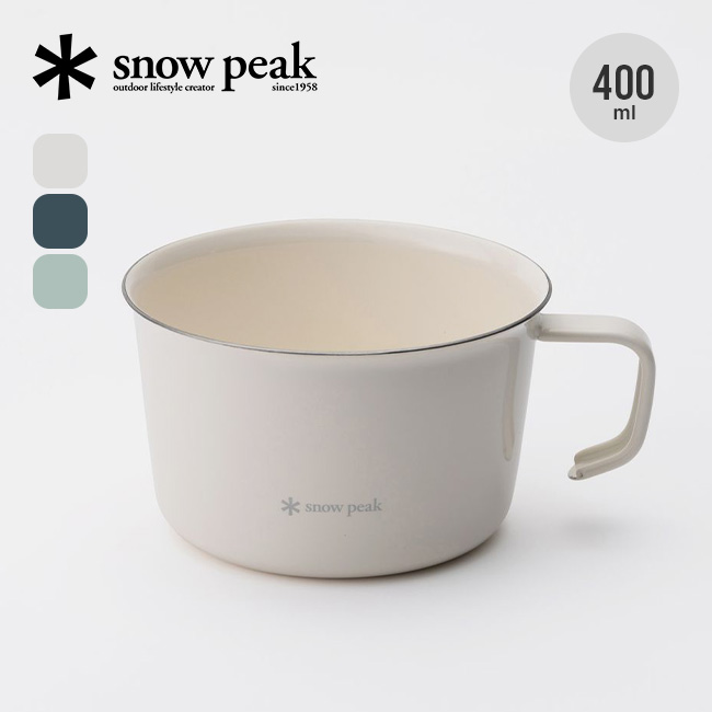 snow peak（スノーピーク） ホーローワイドマグ400 LF-061 マグカップ