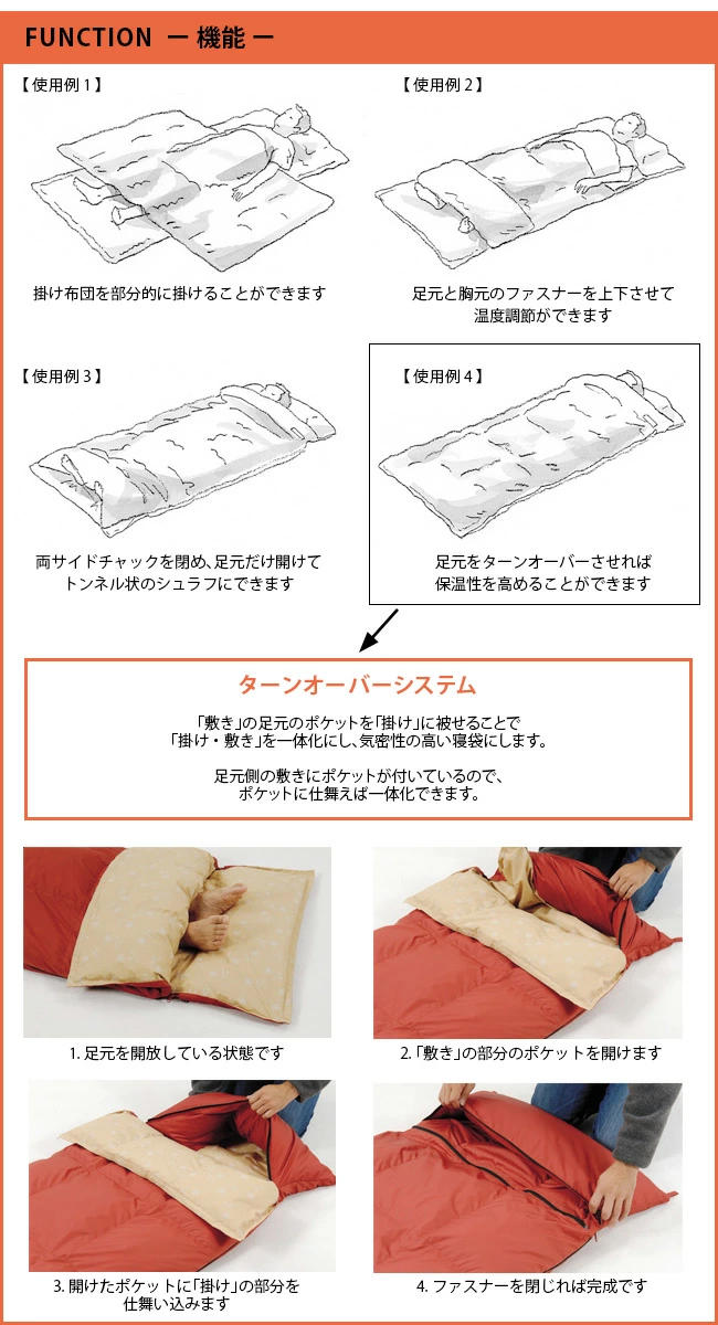 snow peak（スノーピーク） セパレートシュラフ オフトンワイド