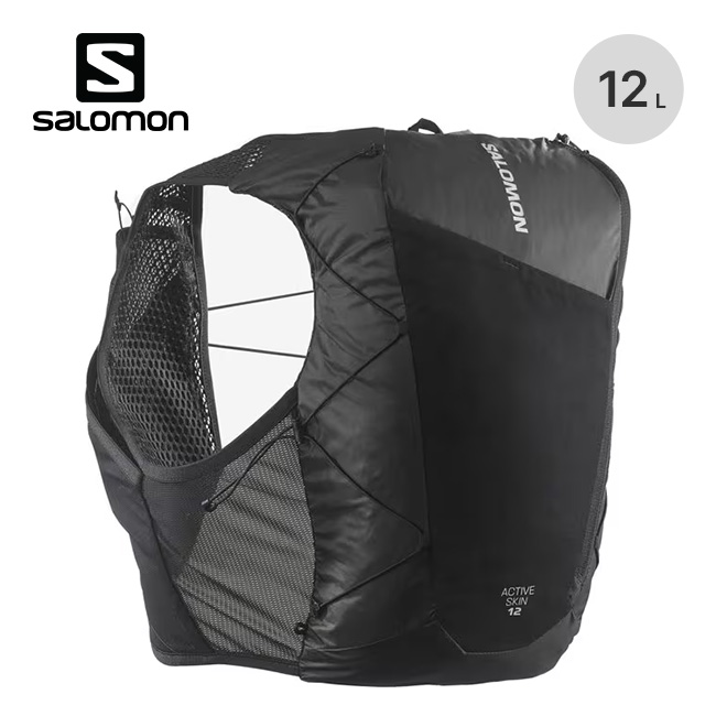 Salomon ACTIVE SKIN 12 トレランベスト サイズL 最新版 SALOMON（サロモン） アクティブスキン12ノーフラスク LC2205700 ACT