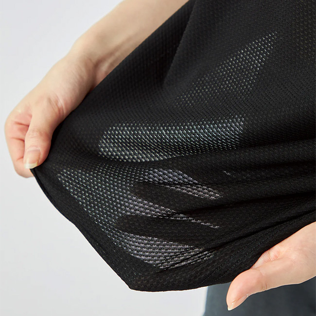 【NATURAL】メッシュ ジップ フーディ 受注制【Never mind the XU】mesh zip damage hoodie (2color