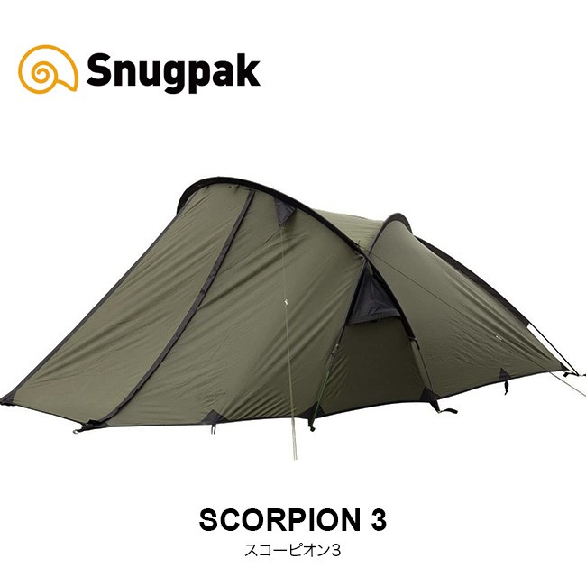 スナグパック スコーピオン3 Snugpak SCORPION2 SP25904OL テント テント泊 3人用 キャンプ ソロキャンプ - 8
