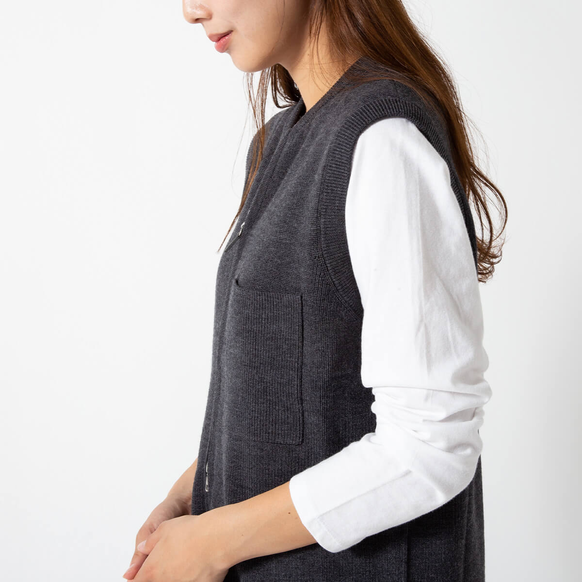 THE SHINZONE（ザ シンゾーン） ザ シンゾーン ロングニットジレ