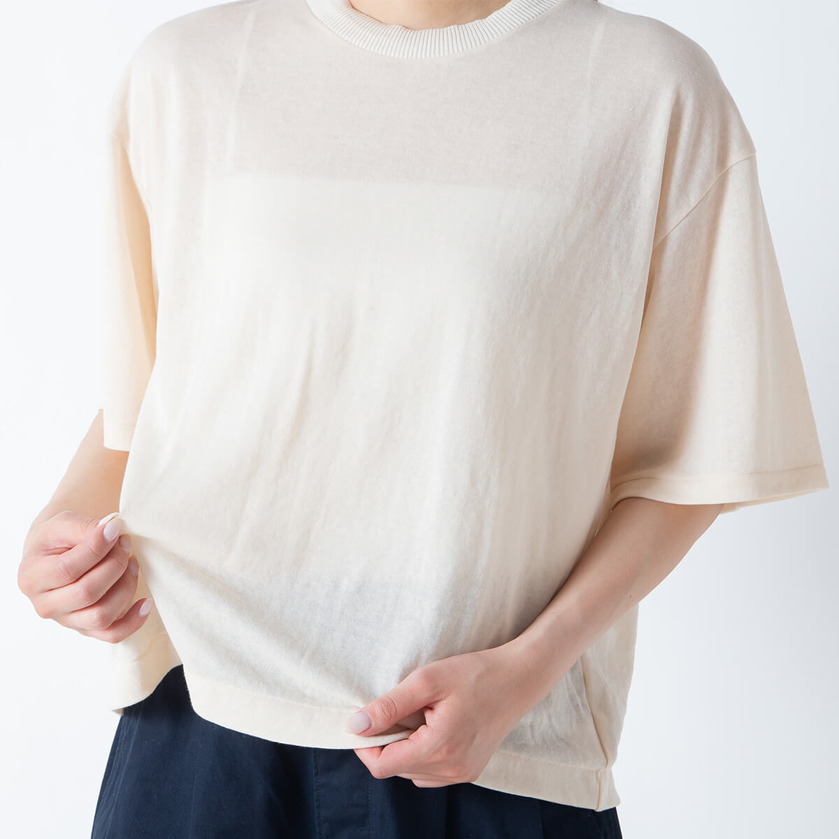 THE SHINZONE ザ シンゾーン シアガーゼハーフスリーブTEE 25SMSCU01