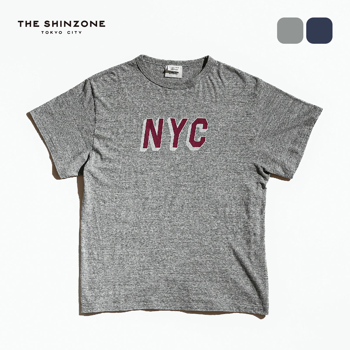新品未使用！THE SHINZONE 半袖 Tシャツ グレー THE SHINZONE ザ シンゾーン NYC TEE 26AMSCU13 トップス 半袖