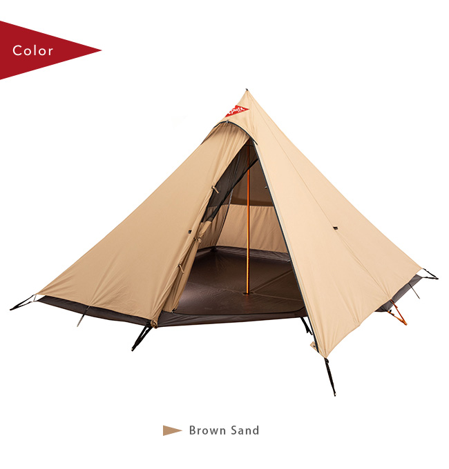 Spatz サンドブラウン 4人用ワンポールテント Spatz スパッツ ウィグワム4BTC 282988 テント ティピー型 4人