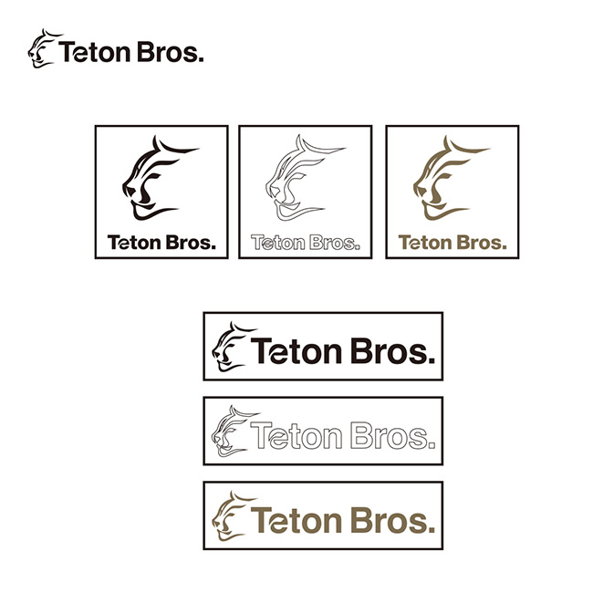 ティートンブロス SHOWA LOGO TBEA2個セット【別売対応可】 Teton Bros.（ティートンブロス） TBステッカーズS(KBW)6セット ロゴ