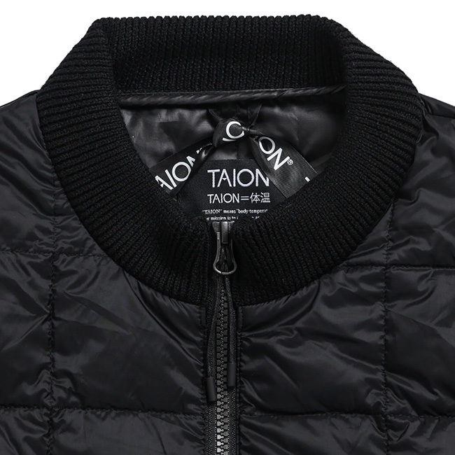 TAION（タイオン） ベーシック モックネックWジップ ニットスリーブ