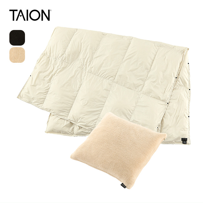 TAION タイオン ルームダウン 超軽量 800FP 羽毛布団 クッションカバー