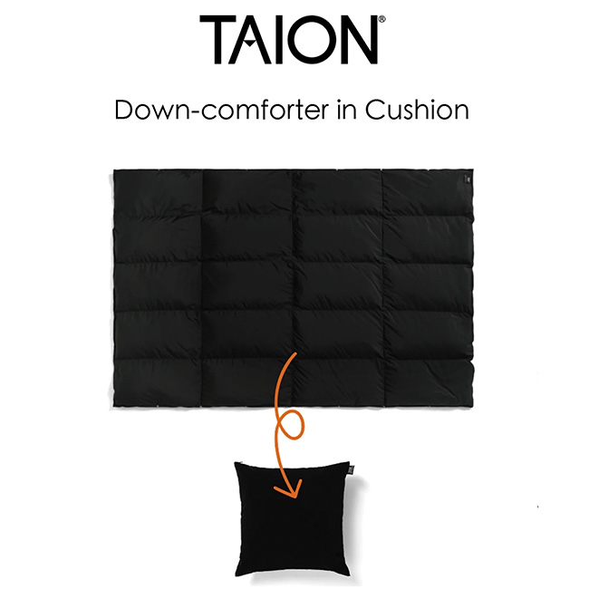 TAION タイオン ルームダウン 超軽量 800FP 羽毛布団 クッションカバー