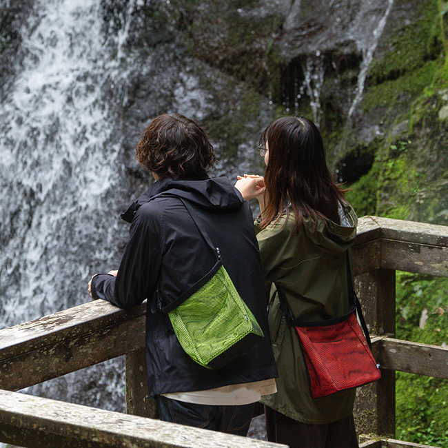 UNITIUM. ユニチウム グリッドポット メッシュバッグ ショルダーバッグ