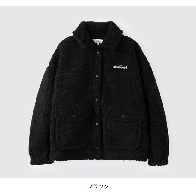 WILD THINGS マウンテンパーカー　裏フリース　ボア　アメリカ製　黒 WILD THINGS（ワイルドシングス） ボアG-1ジャケット ウィメンズ