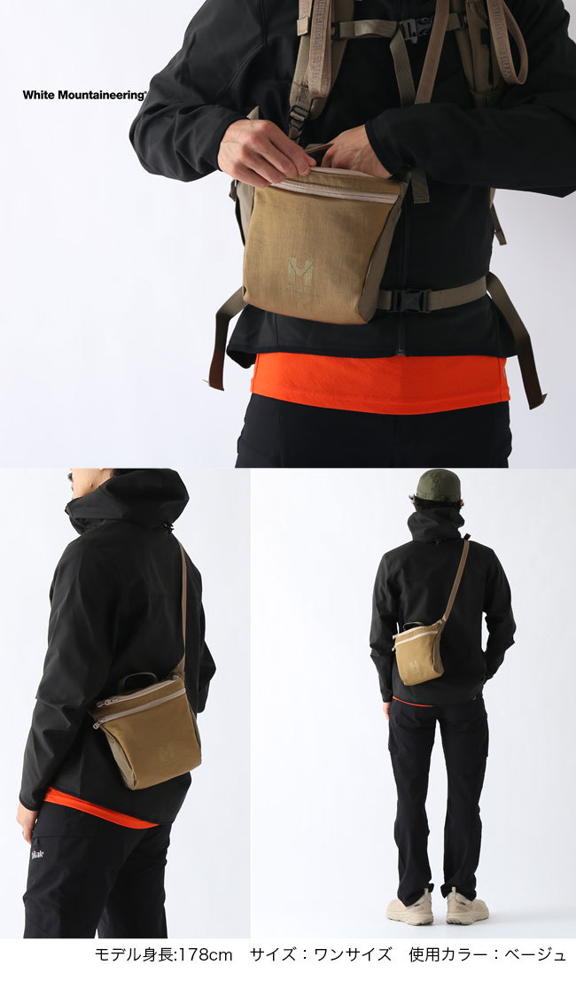 MILLET ミレー X White Mountaineering サコッシュ WHITE MOUNTAINEERING White Mountaineering×MILLET ホワイト