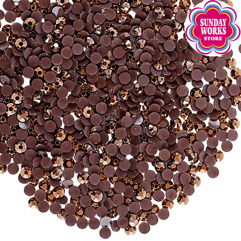 ミルキーストーン ラインストーン 高分子ストーン 大容量1000粒 デコ