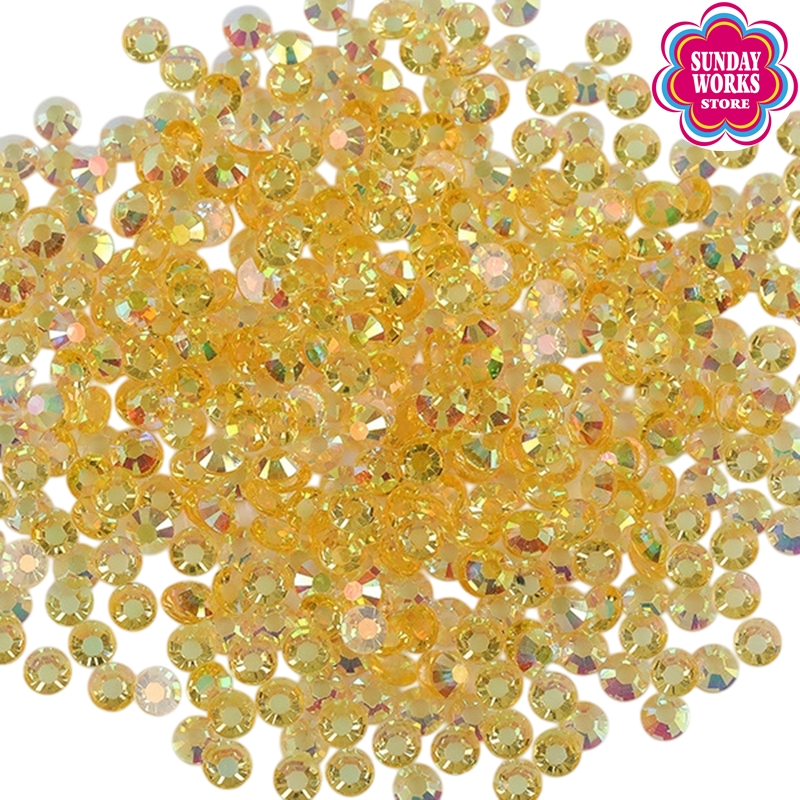 ミルキーストーン クリアオーロラ ラインストーン 高分子ストーン 大