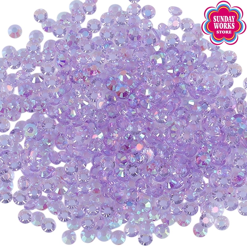 ミルキーストーン クリアオーロラ ラインストーン 高分子ストーン 大