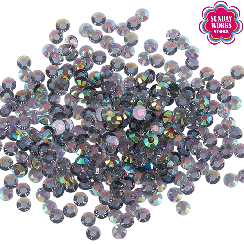 ミルキーストーン クリアオーロラ ラインストーン 高分子ストーン 大