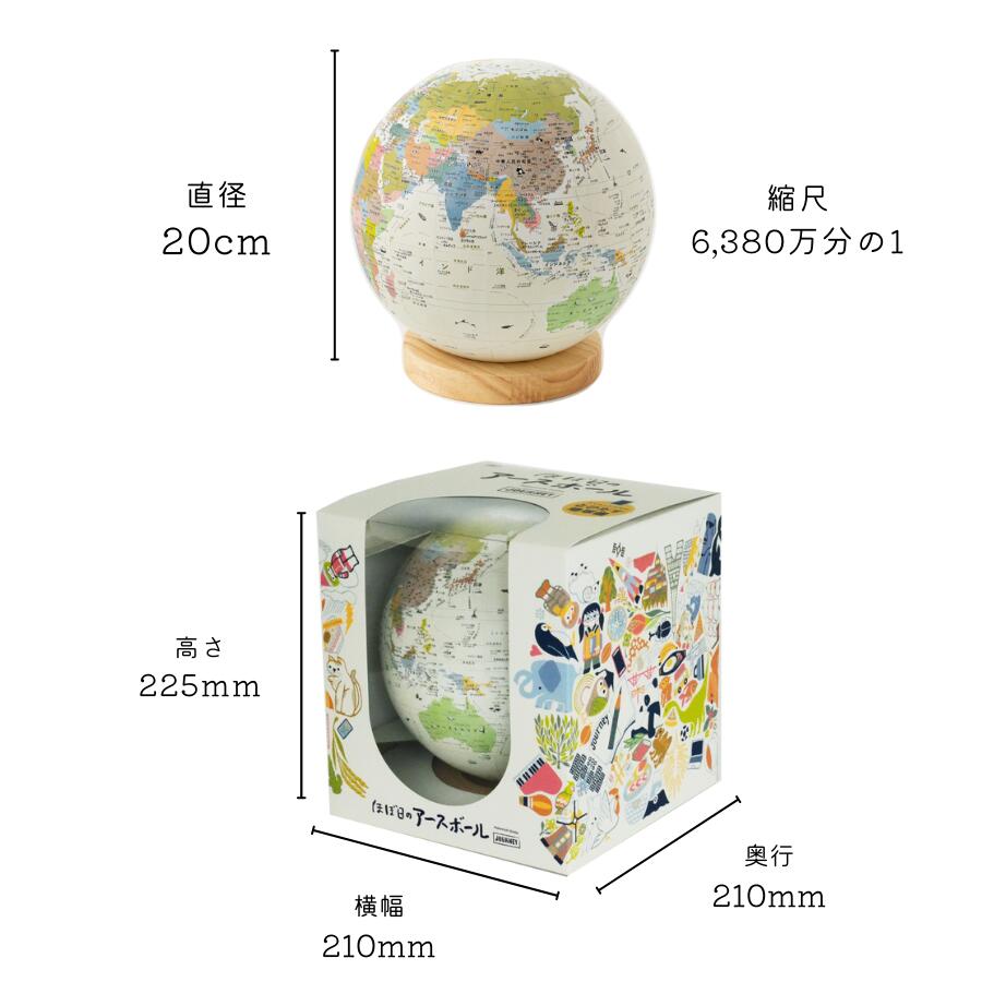 送料無料 世界を旅するもう一つのアースボール！ほぼ日アースボール