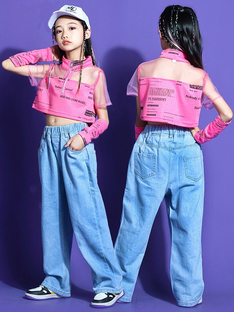キッズ ダンス ヒップホップ ガールズ衣装 ストリート ヘソ出し