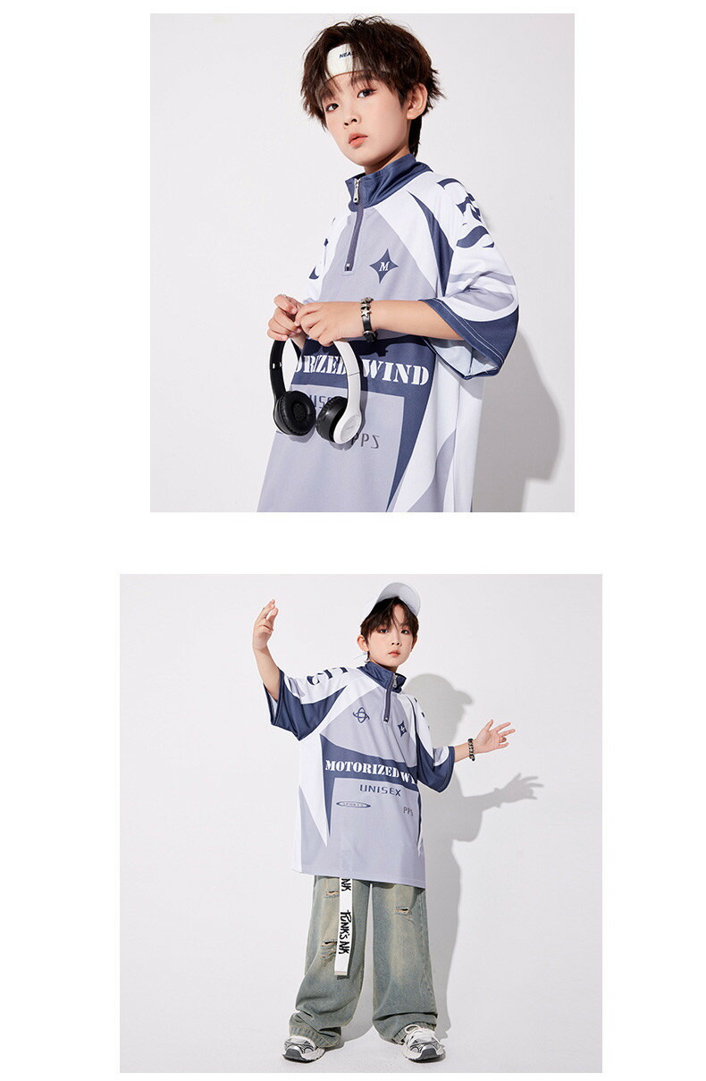 キッズダンス 2点セット 男女 半袖 子供服 お揃い hiphop