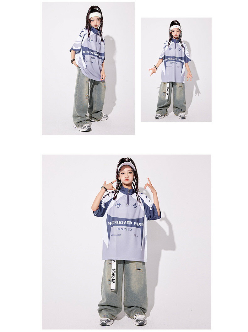 キッズダンス 2点セット 男女 半袖 子供服 お揃い hiphop