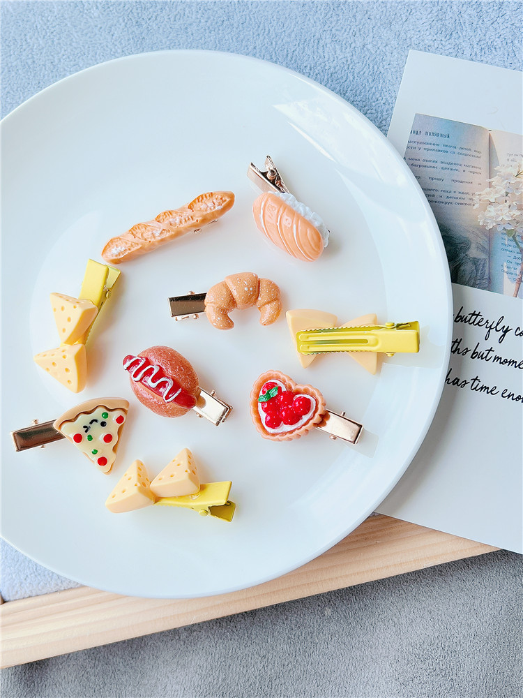 ヘアアクセサリー ヘアピン ミニピン 食べ物 面白い かわいい SNS 映え