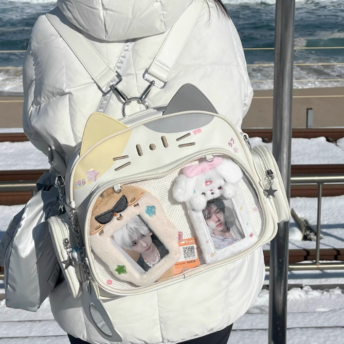 バッグ 痛バッグ 韓国 2way ねこ ネコ 推し 推し活 オタ活