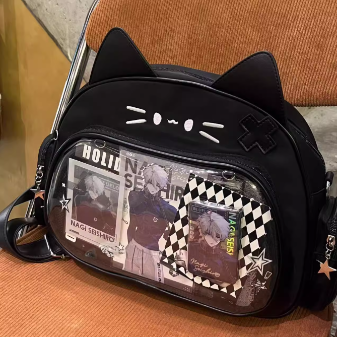 バッグ 痛バッグ 韓国 2way ねこ ネコ 推し 推し活 オタ活 アニオタ