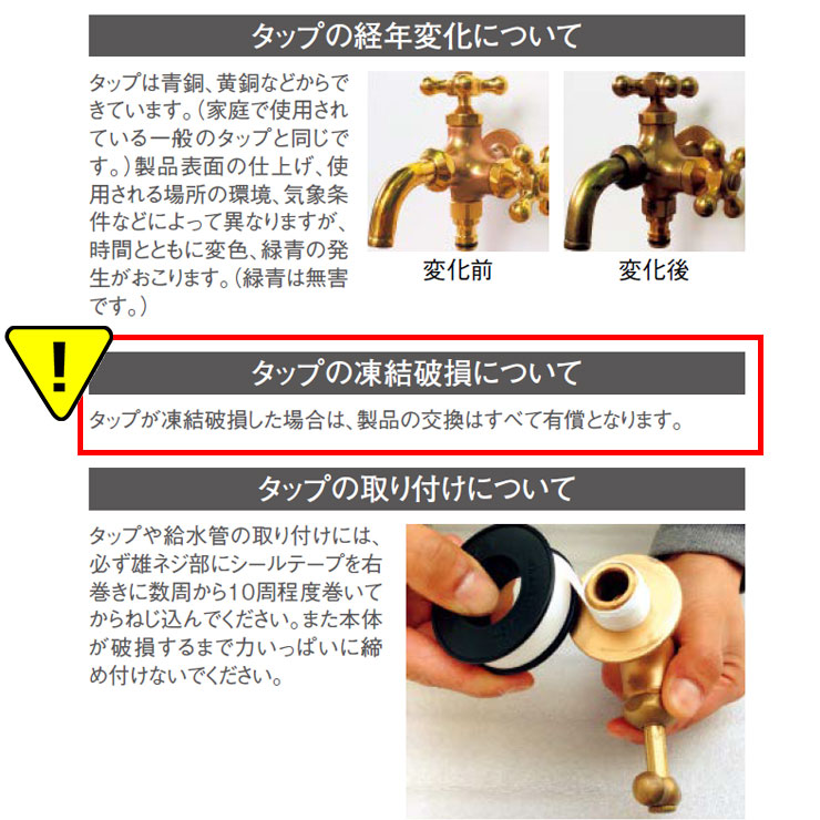蛇口の経年変化