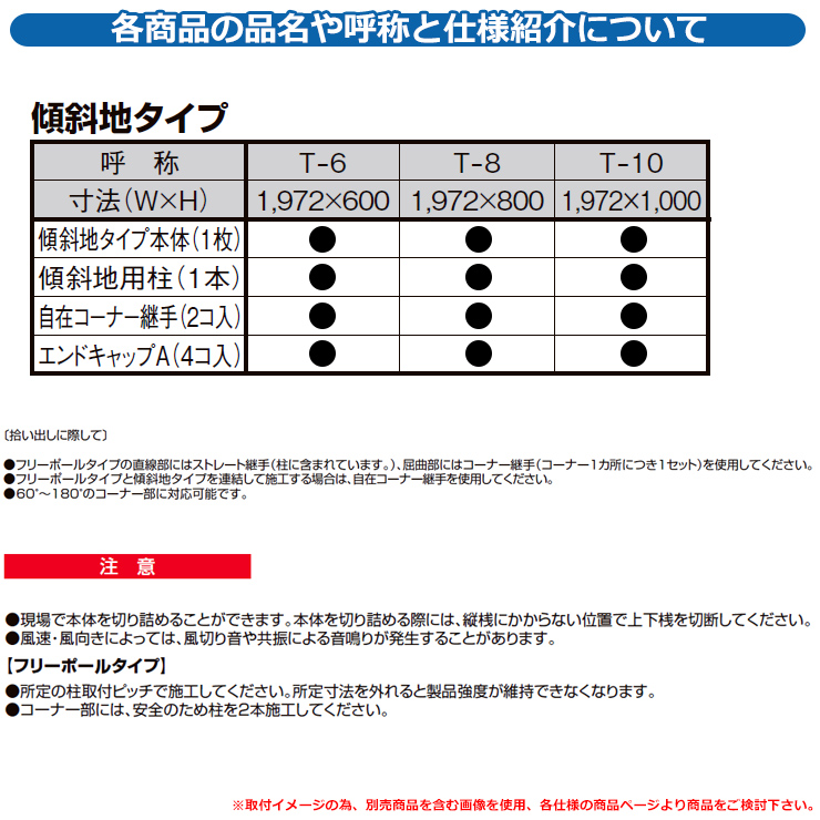 フェンス 目隠し 屋外 ハイサモアフェンス 傾斜地タイプ H1000（T-10