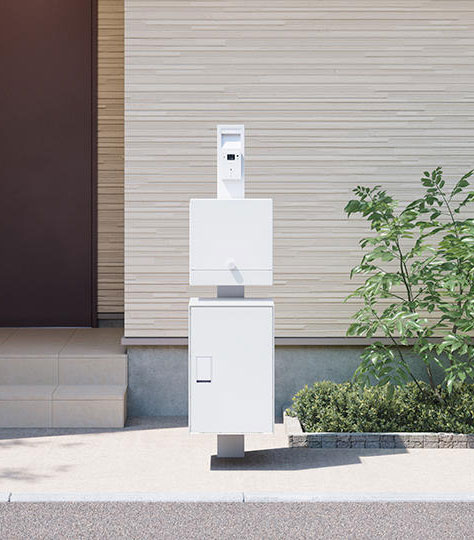 専用　おまとめ　5本 無料☆特典付】 門柱ユニット Nasta Box LIGHT 宅配ボックス：M