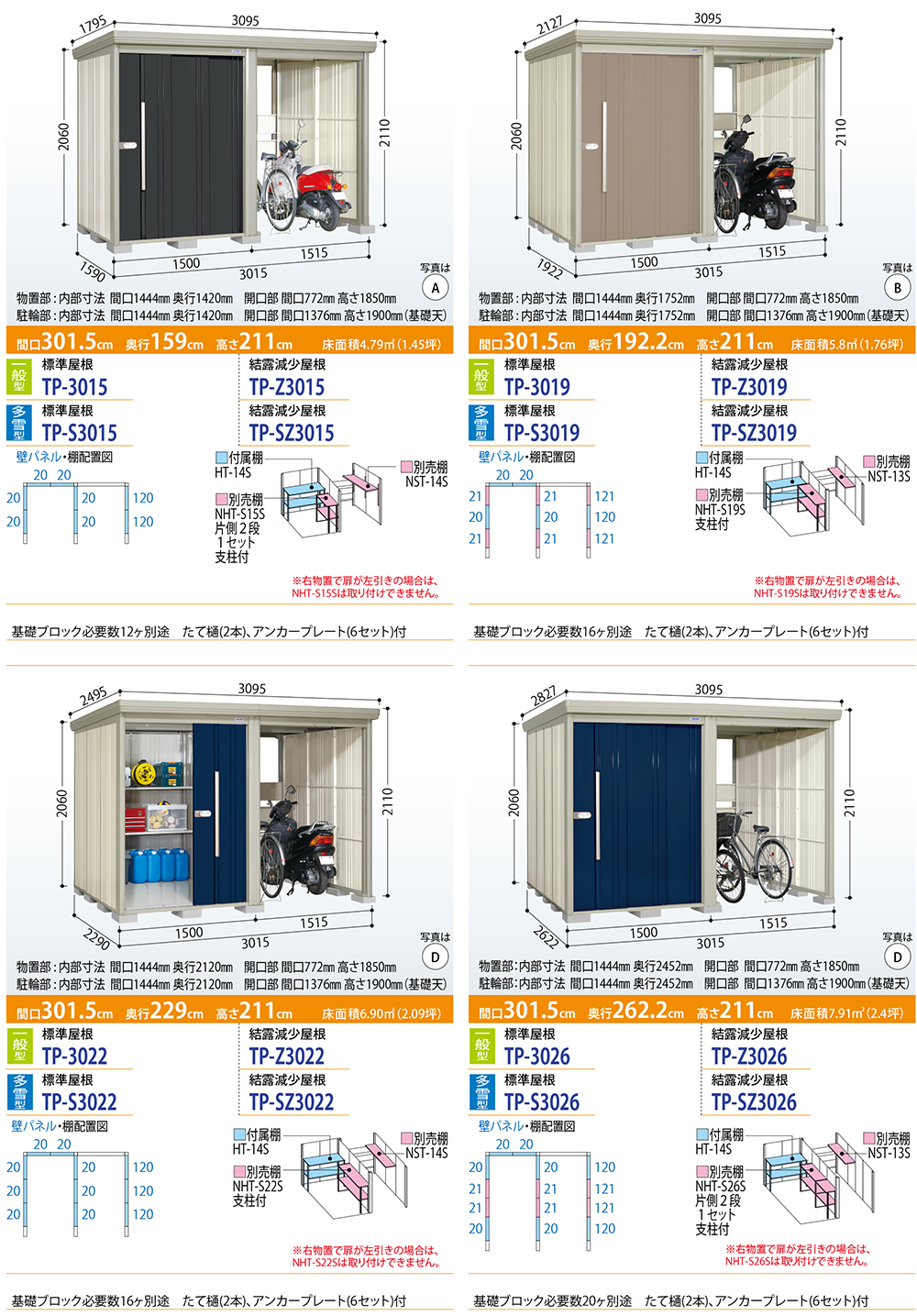 Mr.ストックマン プラスアルファ 中・大型物置 TP-S3726 標準屋根 多雪