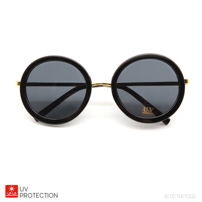 ラウンドサングラス コンビフレーム 大きいサングラス 丸レンズ Uvカット レディース メンズ おしゃれ フェスファッション Roundflower Do The Pogo 通販 Yahoo ショッピング