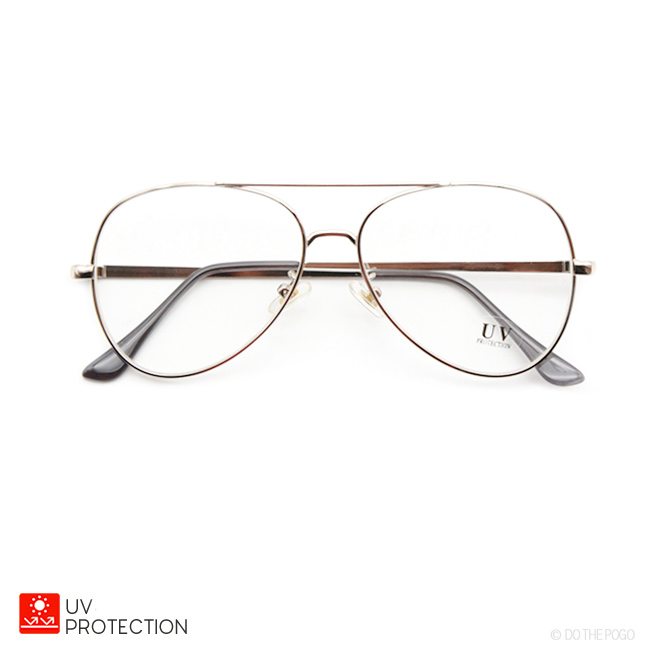 ティアドロップサングラス メタルフレーム カラーレンズ フラット