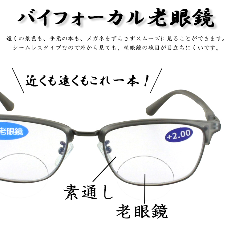 メガネ・老眼鏡 reen 老眼鏡 遠近両用 メガネ ブルーライトカット おしゃれ メンズ 男性
