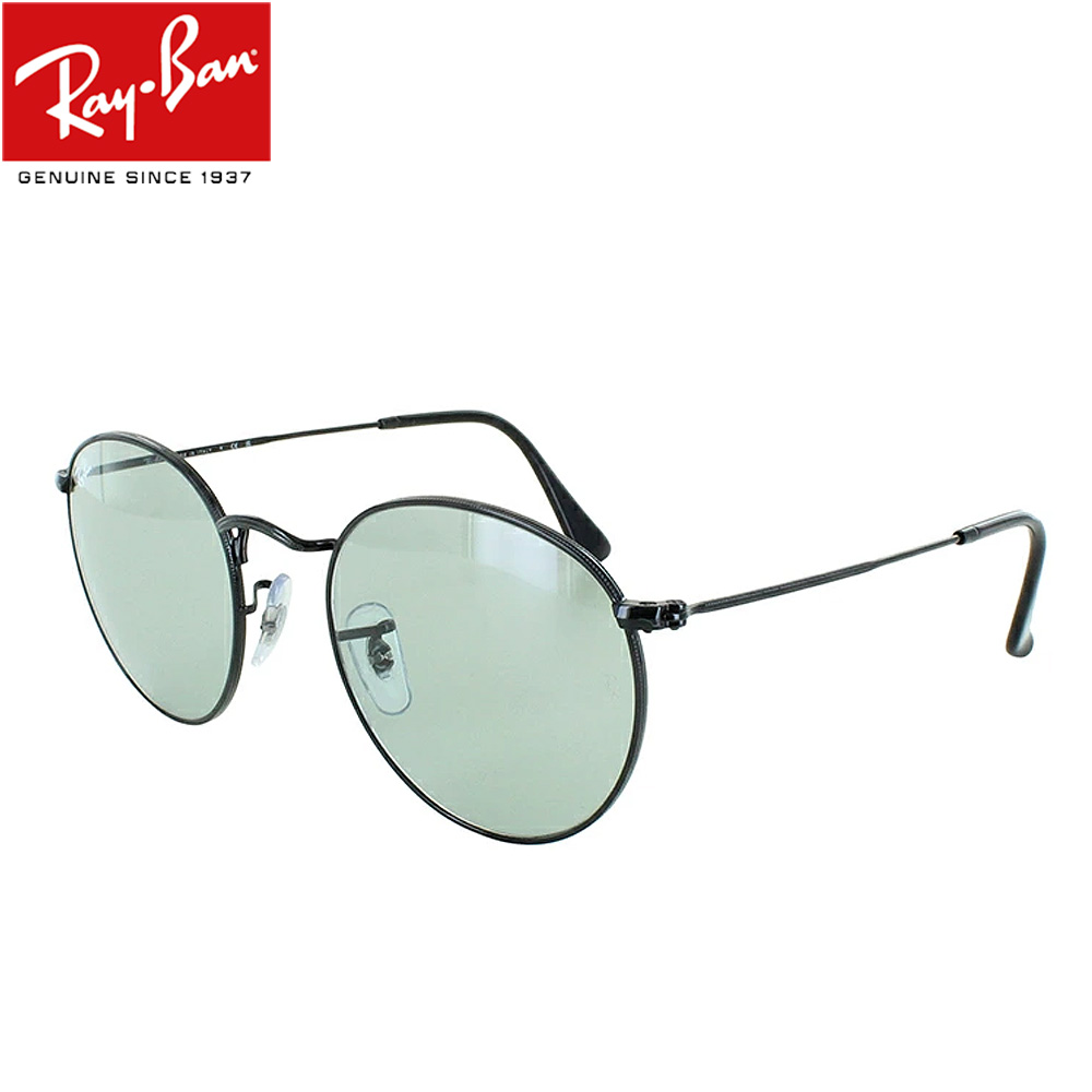 Ray-Ban ラウンドサングラス グレー Ray-Ban レイバン サングラス RB3447 002/52 50 ラウンドメタル
