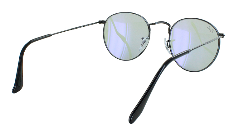 Ray-Ban ラウンドサングラス グレー rb3681-00380-50.jpg
