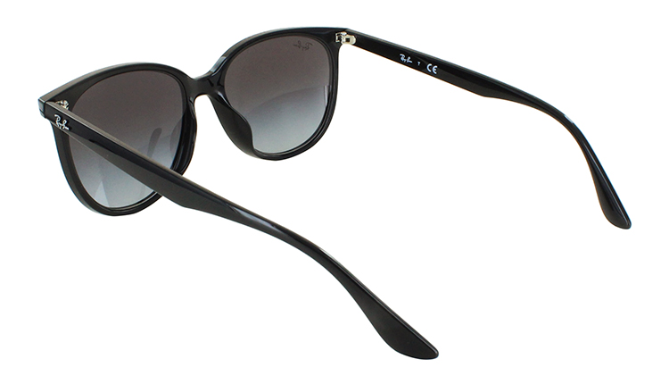 レイバン サングラス RB4378F 601/8G 54 Ray-Ban ビッグシェイプ 大きめ アジアンフィット メンズ レディース UVカット  ボストン ブラック グレーグラディエント